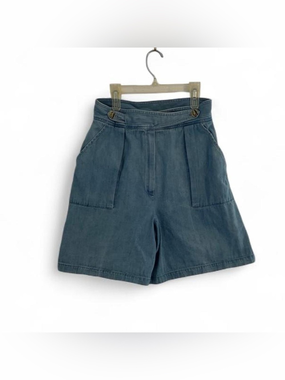 Petite Sophisticate Women's 10 Vintage 100% Cotton High Waisted Denim Shorts